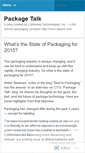 Mobile Screenshot of packagetalk.wordpress.com