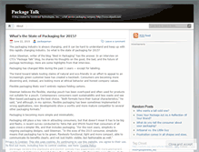 Tablet Screenshot of packagetalk.wordpress.com