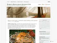 Tablet Screenshot of mariosrestaurant.wordpress.com