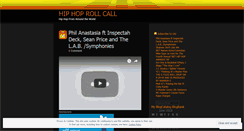 Desktop Screenshot of hiphoprollcall.wordpress.com