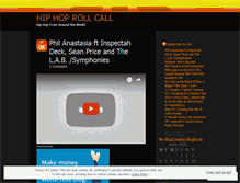 Tablet Screenshot of hiphoprollcall.wordpress.com