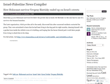 Tablet Screenshot of israelpalestinenewscompiler.wordpress.com