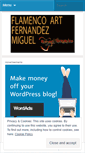 Mobile Screenshot of flamencoart.wordpress.com