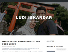 Tablet Screenshot of ludiiskandar.wordpress.com