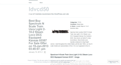 Desktop Screenshot of ldvcd50.wordpress.com