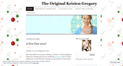 Desktop Screenshot of kristengregoryoriginal.wordpress.com