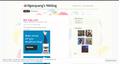 Desktop Screenshot of ngocquang.wordpress.com