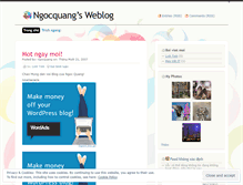 Tablet Screenshot of ngocquang.wordpress.com