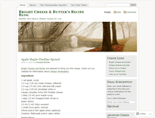 Tablet Screenshot of cheeseandbutter.wordpress.com