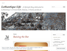 Tablet Screenshot of lothantiquelife.wordpress.com