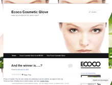 Tablet Screenshot of ecococosmeticglove.wordpress.com