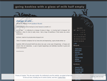 Tablet Screenshot of goingkookies.wordpress.com