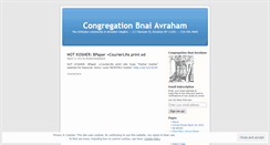 Desktop Screenshot of bnaiavraham.wordpress.com