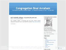 Tablet Screenshot of bnaiavraham.wordpress.com