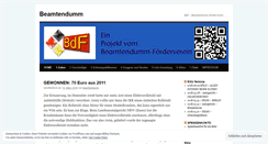 Desktop Screenshot of beamtendumm.wordpress.com