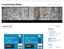 Tablet Screenshot of consistentlyprofitable.wordpress.com
