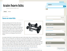 Tablet Screenshot of enjoytrainhorns.wordpress.com