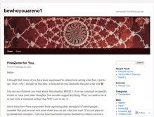 Tablet Screenshot of bewhoyouareno1.wordpress.com