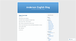 Desktop Screenshot of andersonenglish.wordpress.com