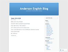 Tablet Screenshot of andersonenglish.wordpress.com