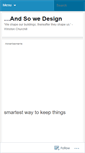 Mobile Screenshot of andsowedesign.wordpress.com