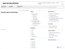Tablet Screenshot of andsowedesign.wordpress.com