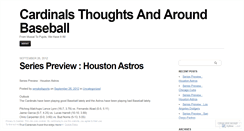 Desktop Screenshot of cardinalsthoughts.wordpress.com