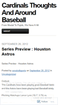 Mobile Screenshot of cardinalsthoughts.wordpress.com