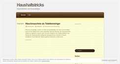 Desktop Screenshot of haushaltstricks.wordpress.com