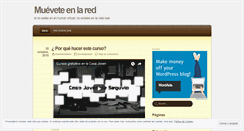 Desktop Screenshot of mueveteenlared.wordpress.com