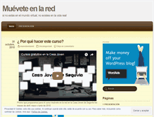 Tablet Screenshot of mueveteenlared.wordpress.com