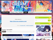 Tablet Screenshot of dreamuniverse.wordpress.com