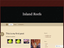 Tablet Screenshot of inlandreefs.wordpress.com