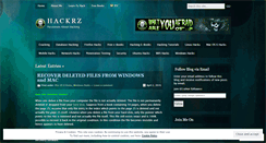Desktop Screenshot of hackrz.wordpress.com