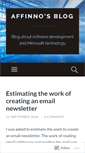 Mobile Screenshot of affinno.wordpress.com