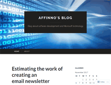 Tablet Screenshot of affinno.wordpress.com