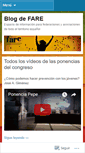 Mobile Screenshot of congresofare.wordpress.com