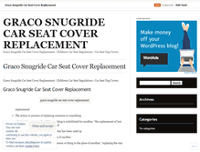 Tablet Screenshot of gracosnugridecarseatcoverreplacementwabw.wordpress.com