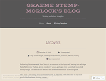 Tablet Screenshot of graemestempmorlock.wordpress.com