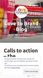 Mobile Screenshot of lovetobrandblog.wordpress.com