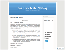 Tablet Screenshot of beasiswanad.wordpress.com