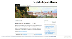 Desktop Screenshot of hijodeflauta.wordpress.com