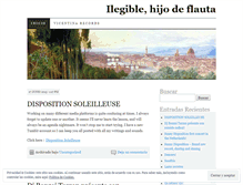 Tablet Screenshot of hijodeflauta.wordpress.com