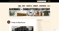 Desktop Screenshot of charlottesvillealbemarlehistory.wordpress.com