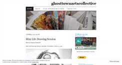 Desktop Screenshot of ghosttownartscollective.wordpress.com