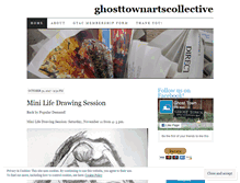 Tablet Screenshot of ghosttownartscollective.wordpress.com