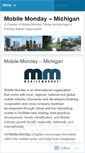Mobile Screenshot of mobilemondaymi.wordpress.com