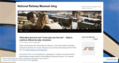 Desktop Screenshot of nationalrailwaymuseum.wordpress.com