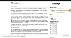 Desktop Screenshot of maggsbunny.wordpress.com