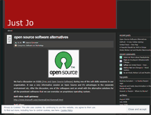 Tablet Screenshot of justjoseph.wordpress.com